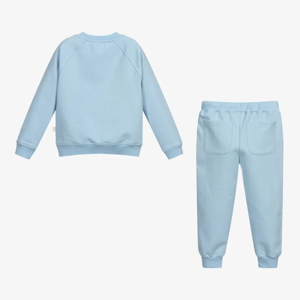 Blue Cotton Tracksuit for Boys