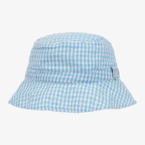 Boys Blue Gingham Sun Hat