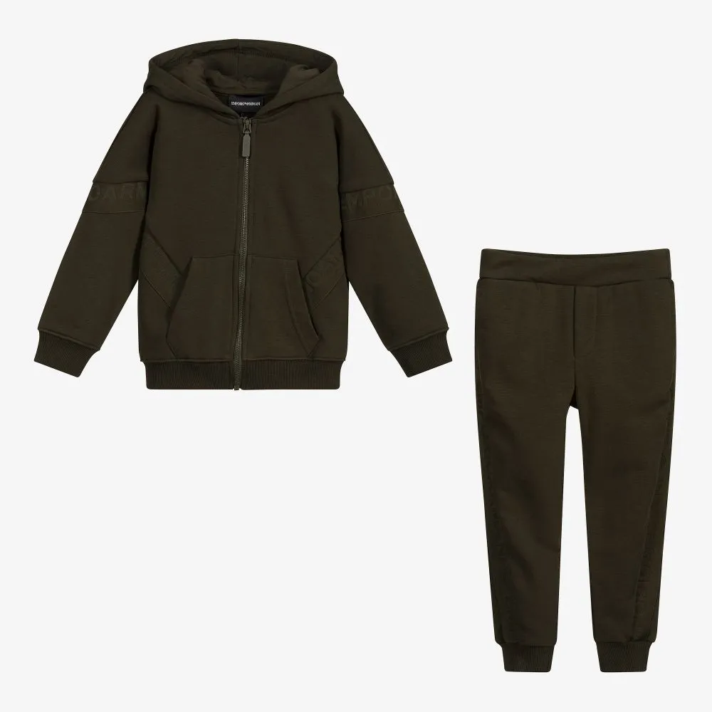 Khaki Green Tracksuit for Boys