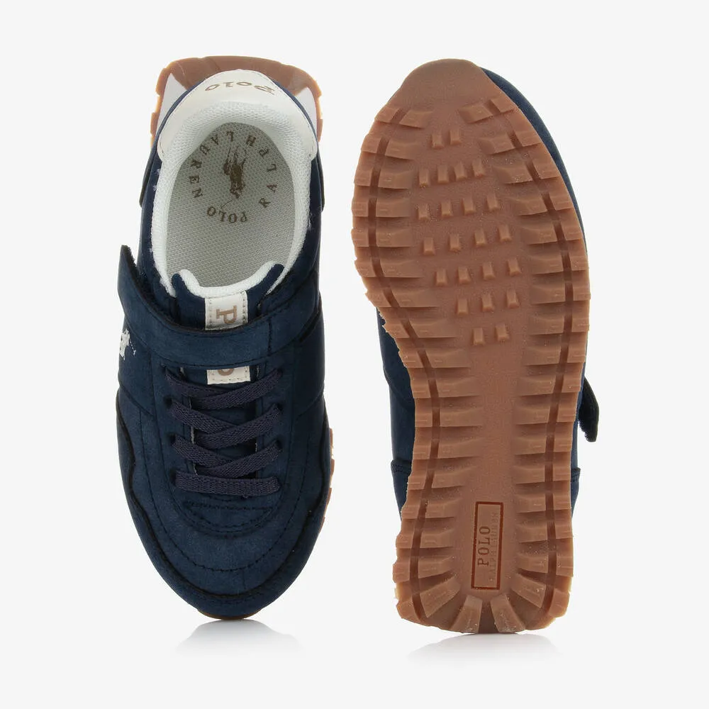 Boys Navy Blue Velcro Trainers