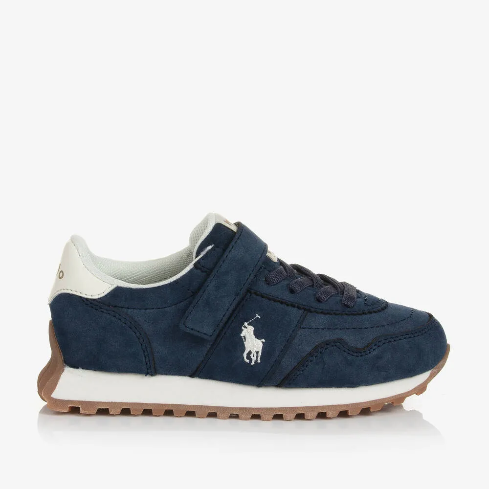 Boys Navy Blue Velcro Trainers