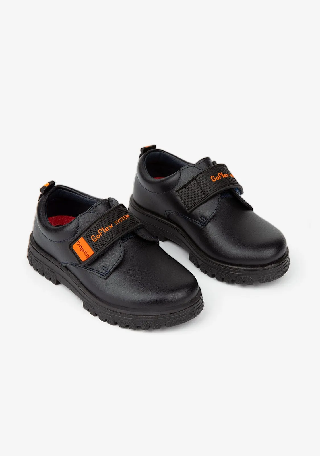 Boy's Navy GoFlex System School Shoes