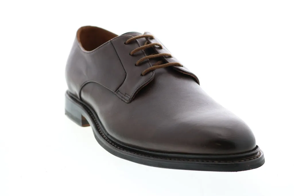 Bridgeport Low 26140387 Brown Leather Plain Toe Oxfords for Men by Bostonian