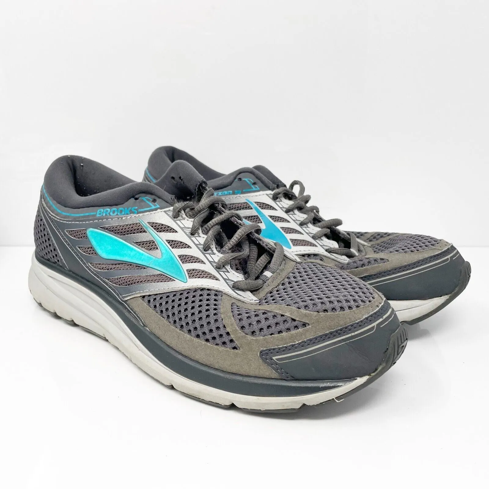 Brooks Womens Addiction 13 1202531B092 Gray Running Shoes Sneakers Size 11 B