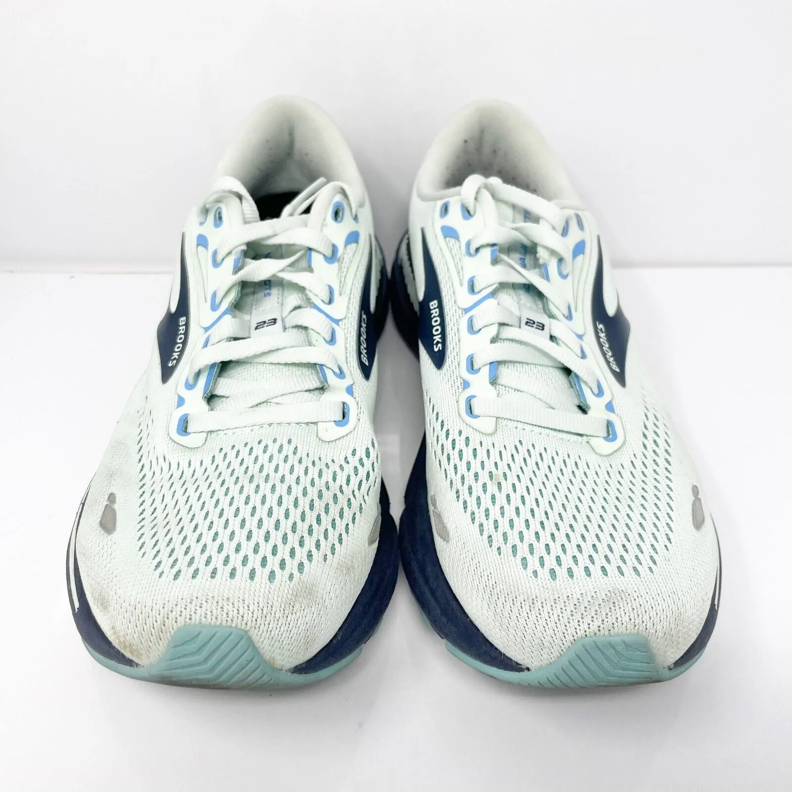 Brooks Womens Adrenaline GTS 23 1203811B471 Blue Running Shoes Sneakers Size 9 B