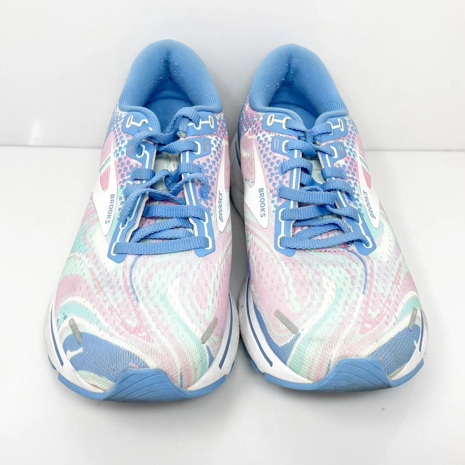 Brooks Womens Ghost 14 1203561B411 Multicolor Running Shoes Sneakers Size 8 B