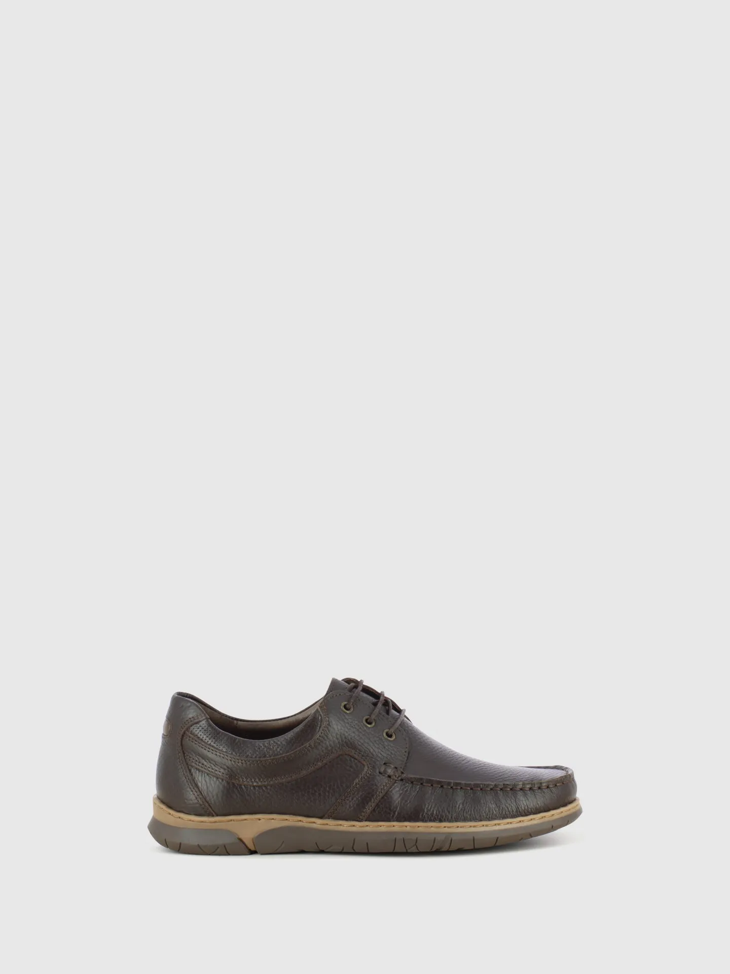 Brown Leather Lace-up Shoes