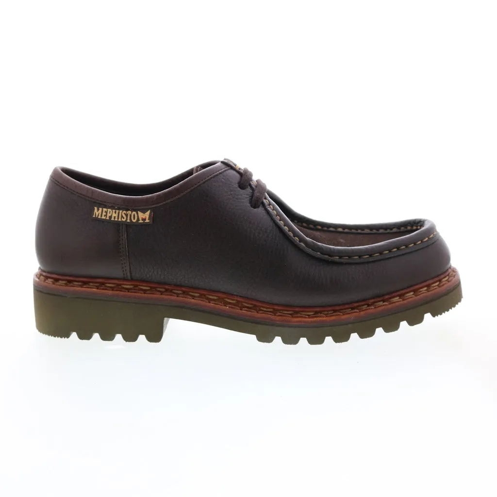 Brown Leather Mephisto Peppo Mens Oxfords & Lace Ups