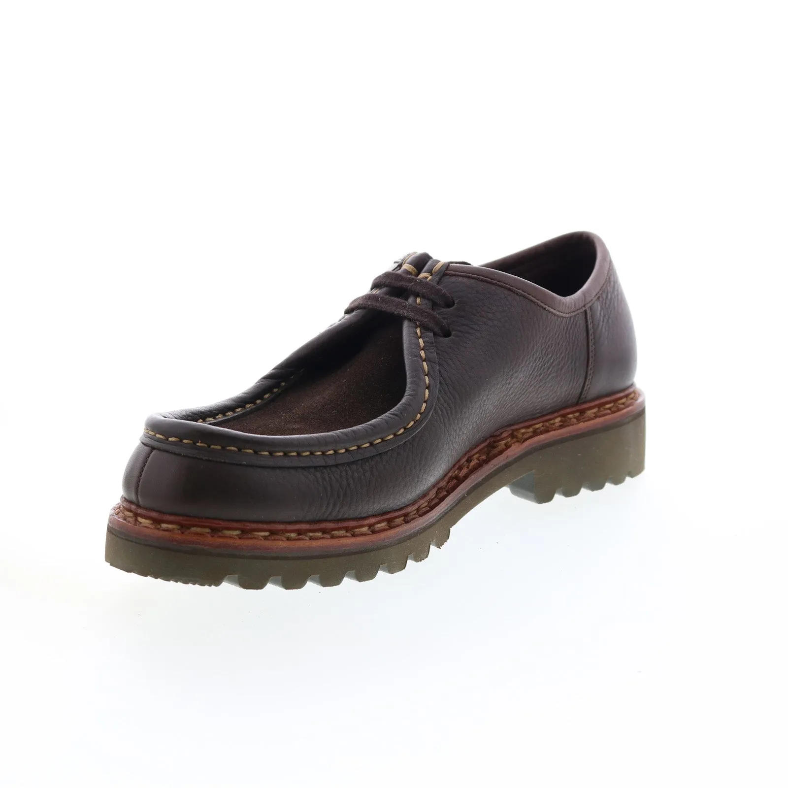 Brown Leather Mephisto Peppo Mens Oxfords & Lace Ups