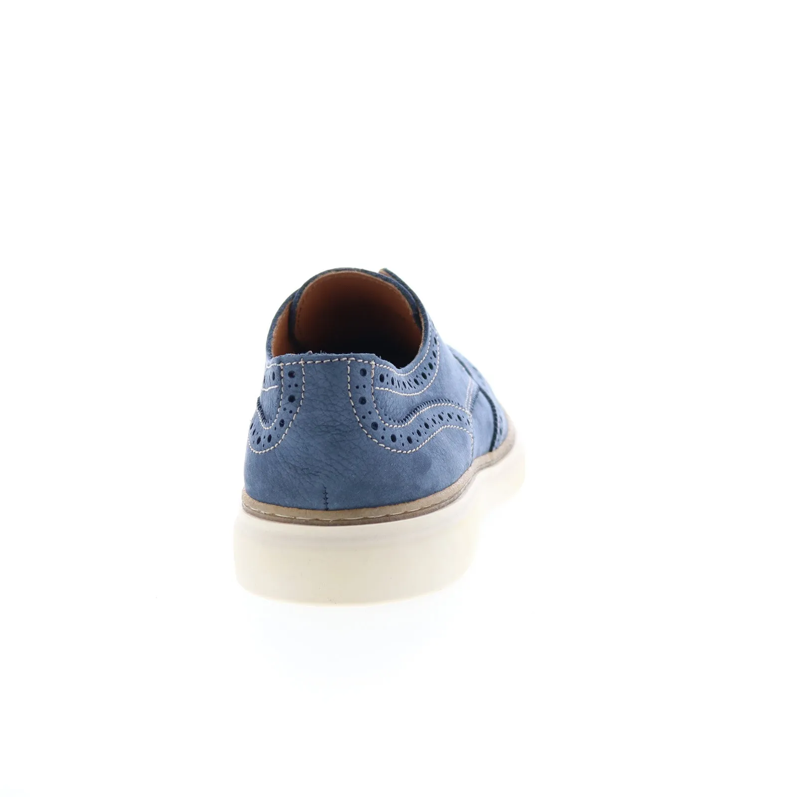 Bruno Magli Salento Blue Nubuck Men's Wingtip & Brogue Oxfords