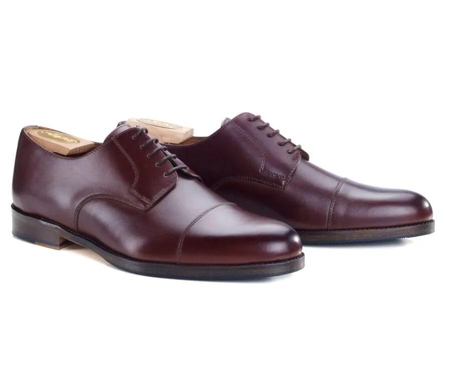 Burgundy Derby Shoes with Rubber Pad - MAYFAIR CLASSIC PATIN