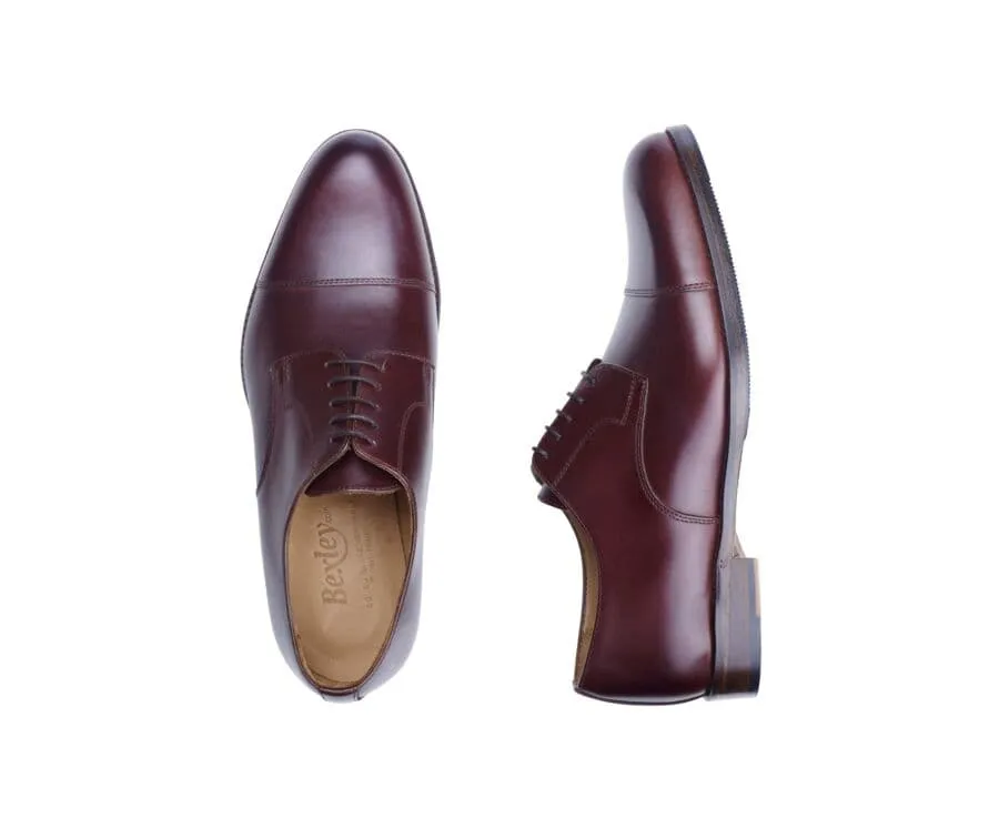 Burgundy Derby Shoes with Rubber Pad - MAYFAIR CLASSIC PATIN