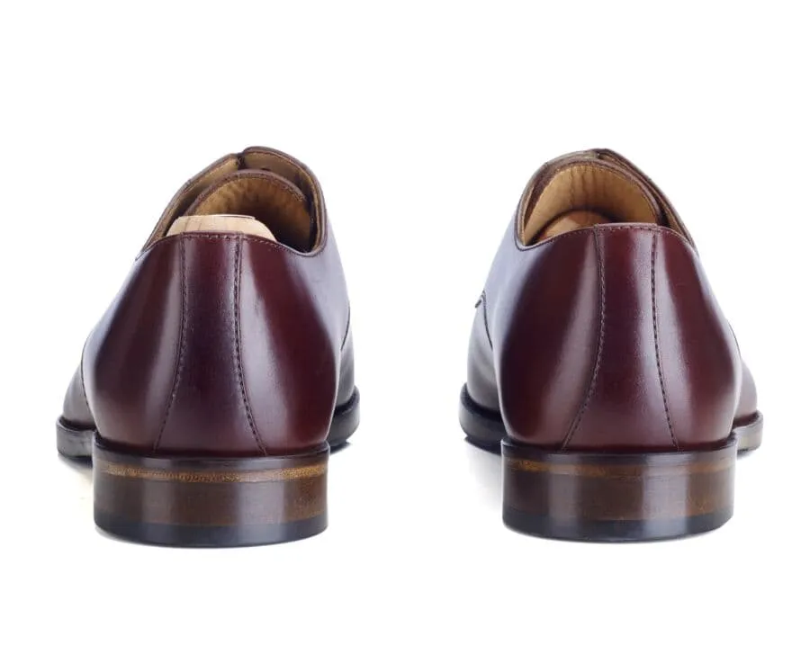 Burgundy Derby Shoes with Rubber Pad - MAYFAIR CLASSIC PATIN