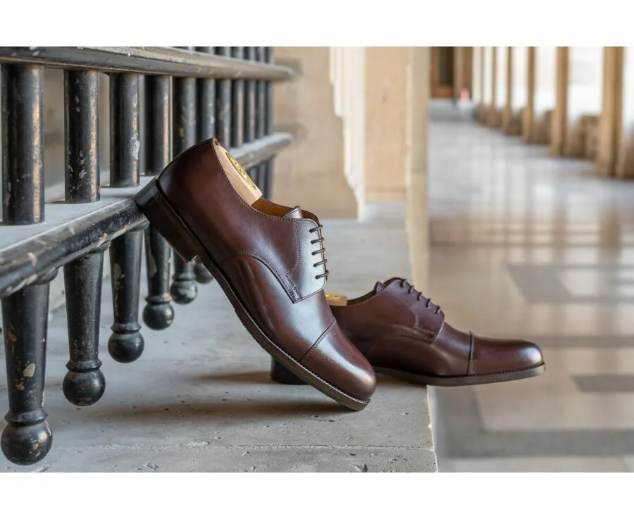 Burgundy Derby Shoes with Rubber Pad - MAYFAIR CLASSIC PATIN