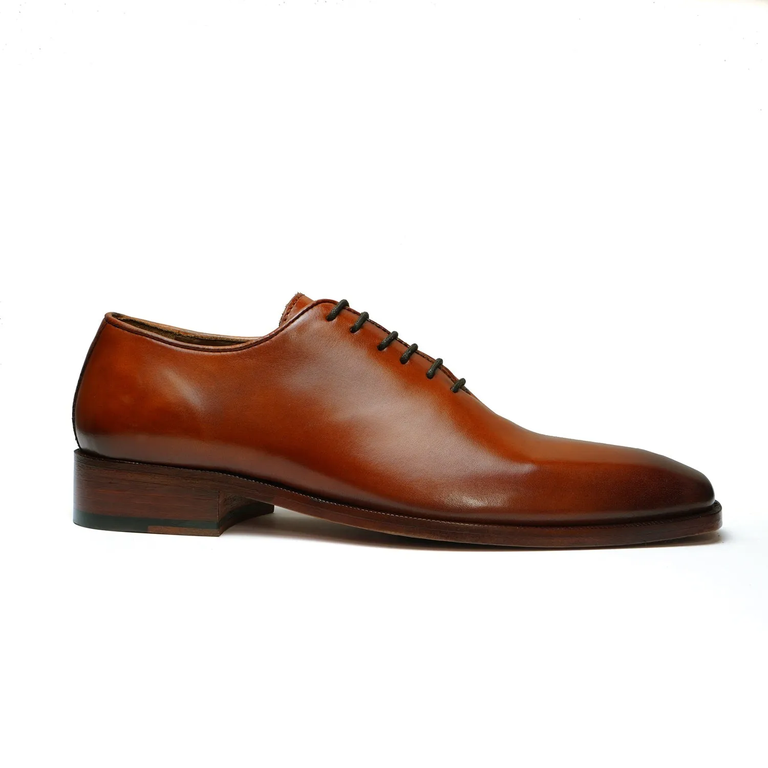 Burnished Tan Oxford Shoes