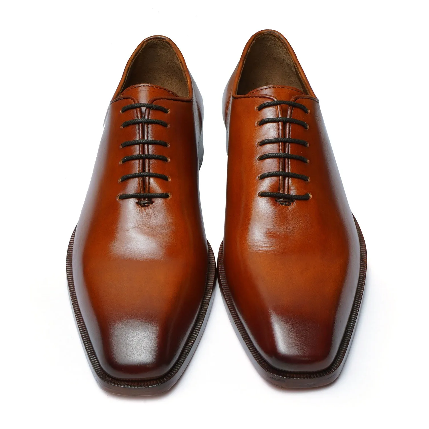 Burnished Tan Oxford Shoes