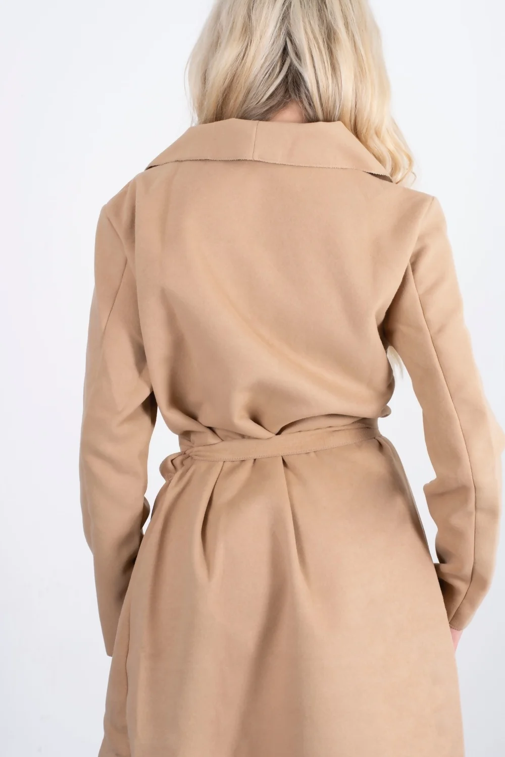 Oversized Camel Maxi Length Belted Coat