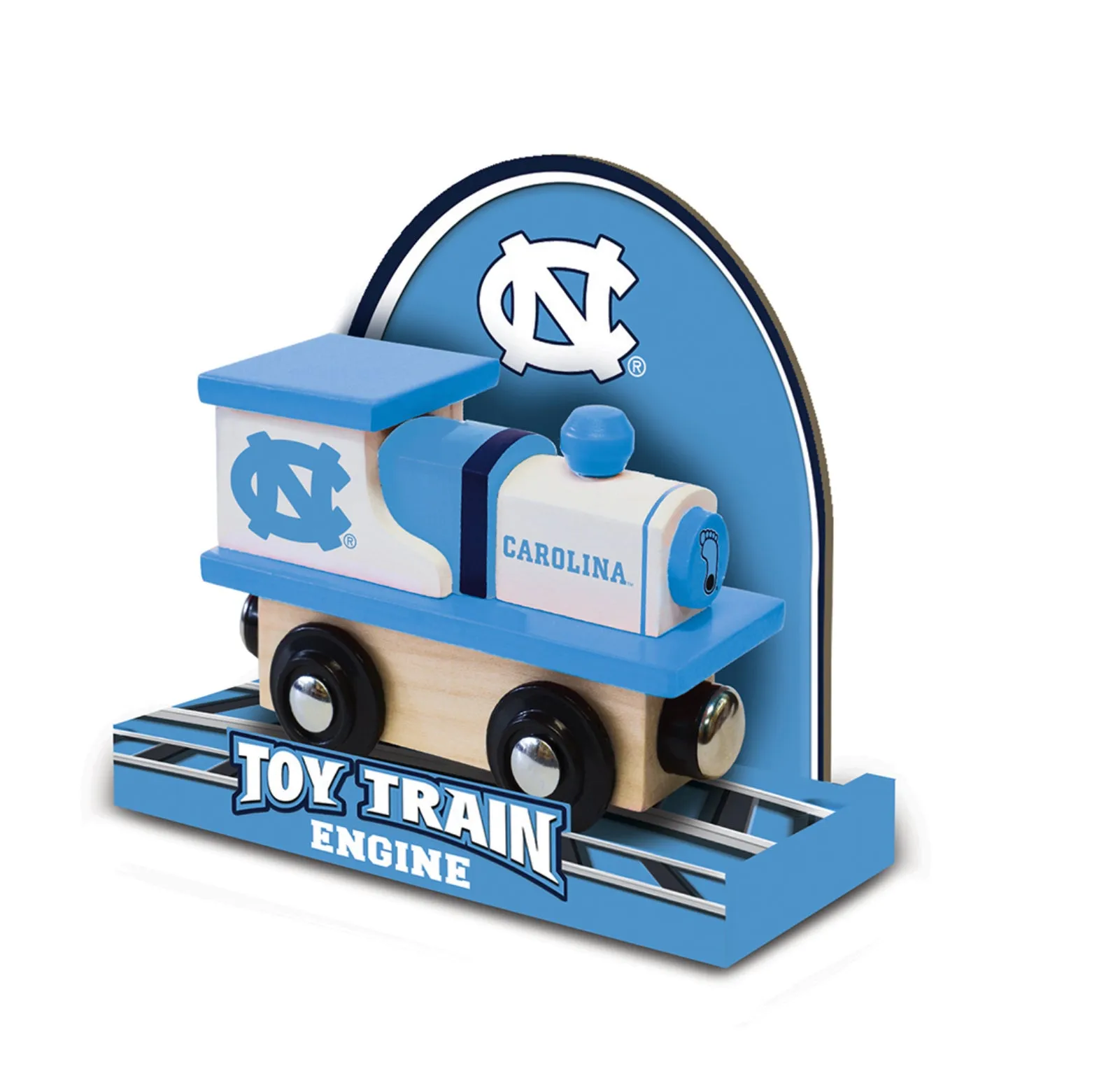 Carolina Tar Heels Wooden Toy Train with Wheels