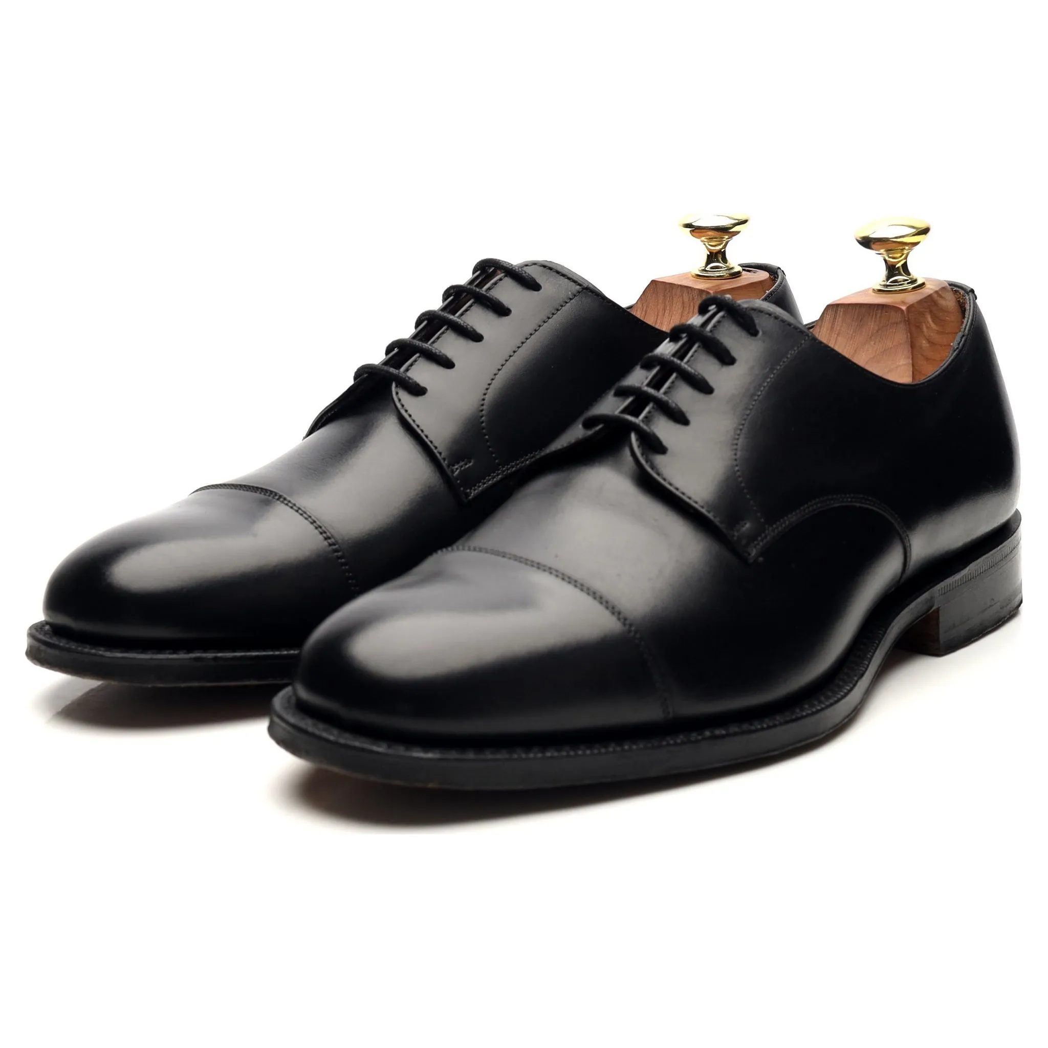 'Cartmel' Black Leather Derby UK 7 H