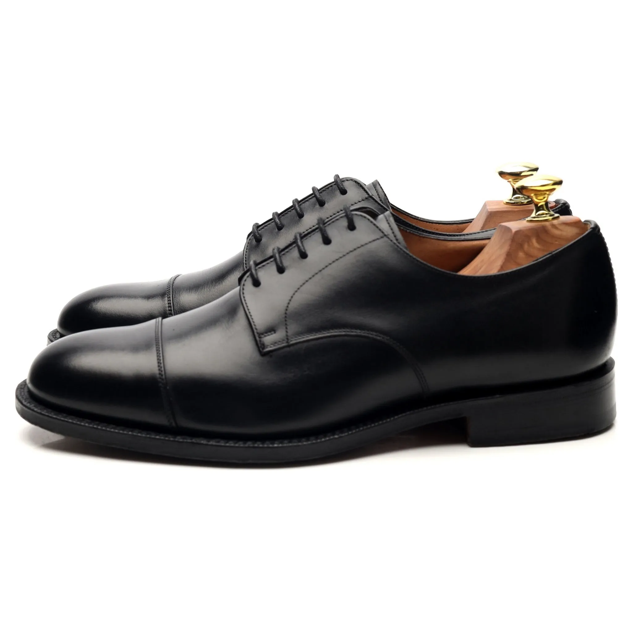 'Cartmel' Black Leather Derby UK 7 H