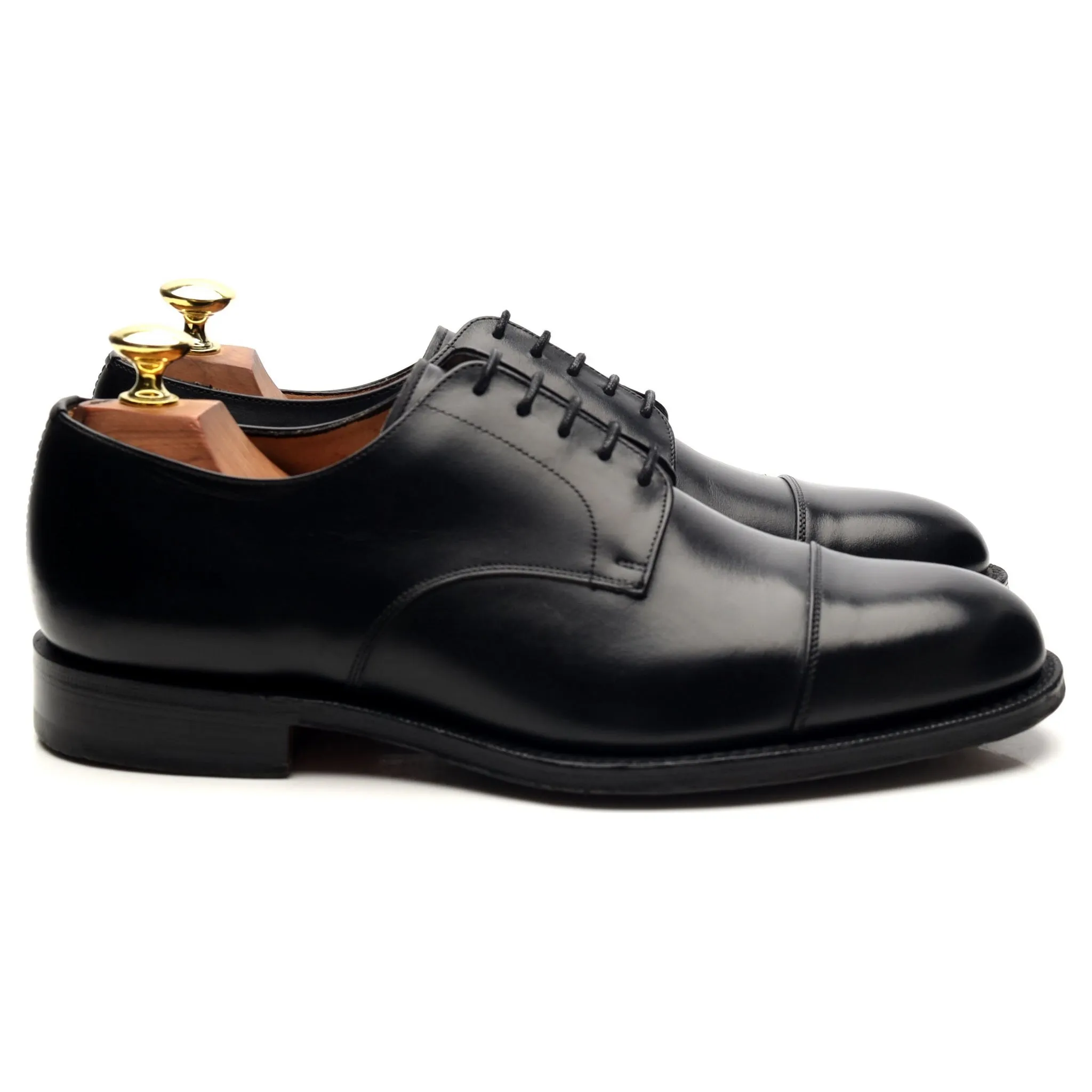 'Cartmel' Black Leather Derby UK 7 H