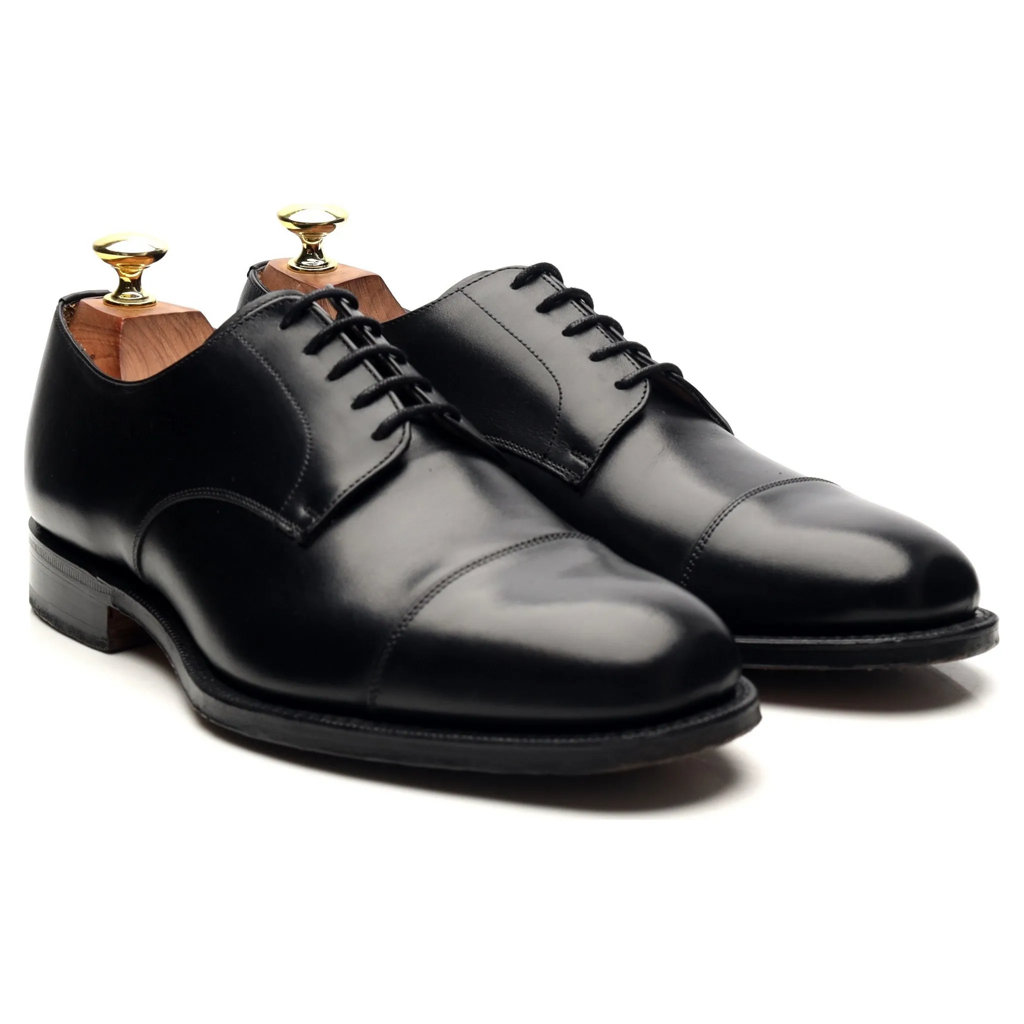 'Cartmel' Black Leather Derby UK 7 H