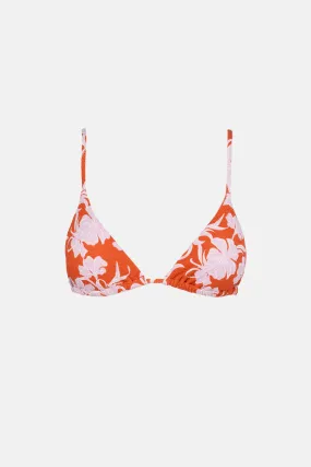 Catalina Red Floral Slide Triangle Top