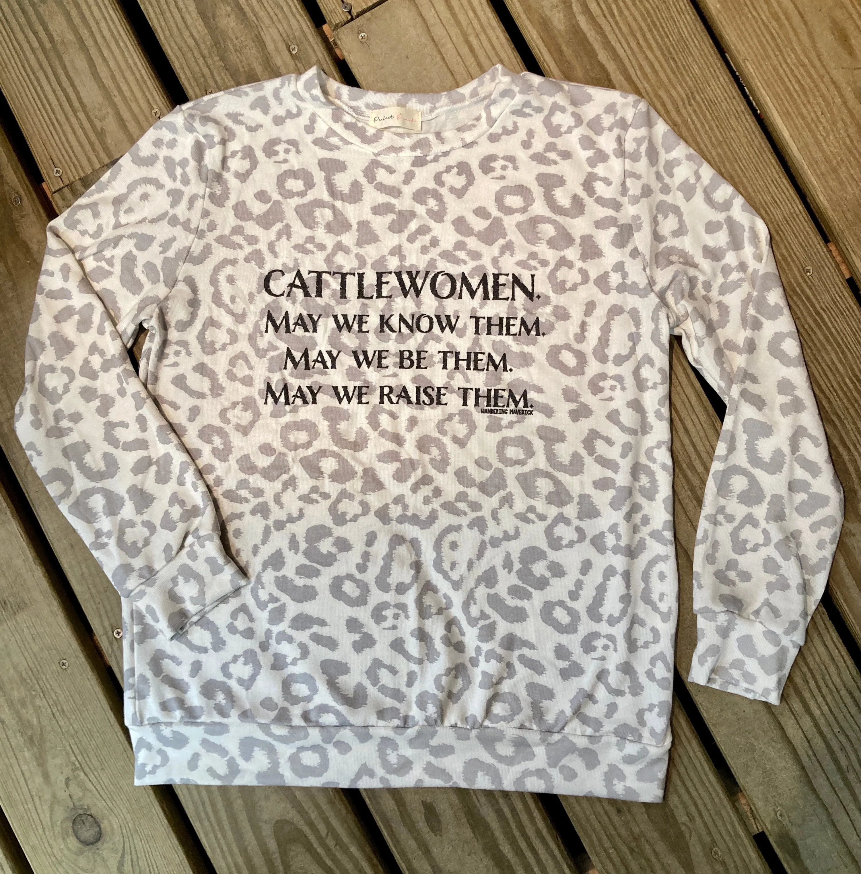 Cattlewomen Leopard Sweatshirt