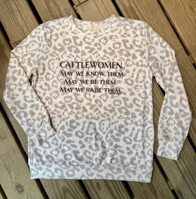 Cattlewomen Leopard Sweatshirt