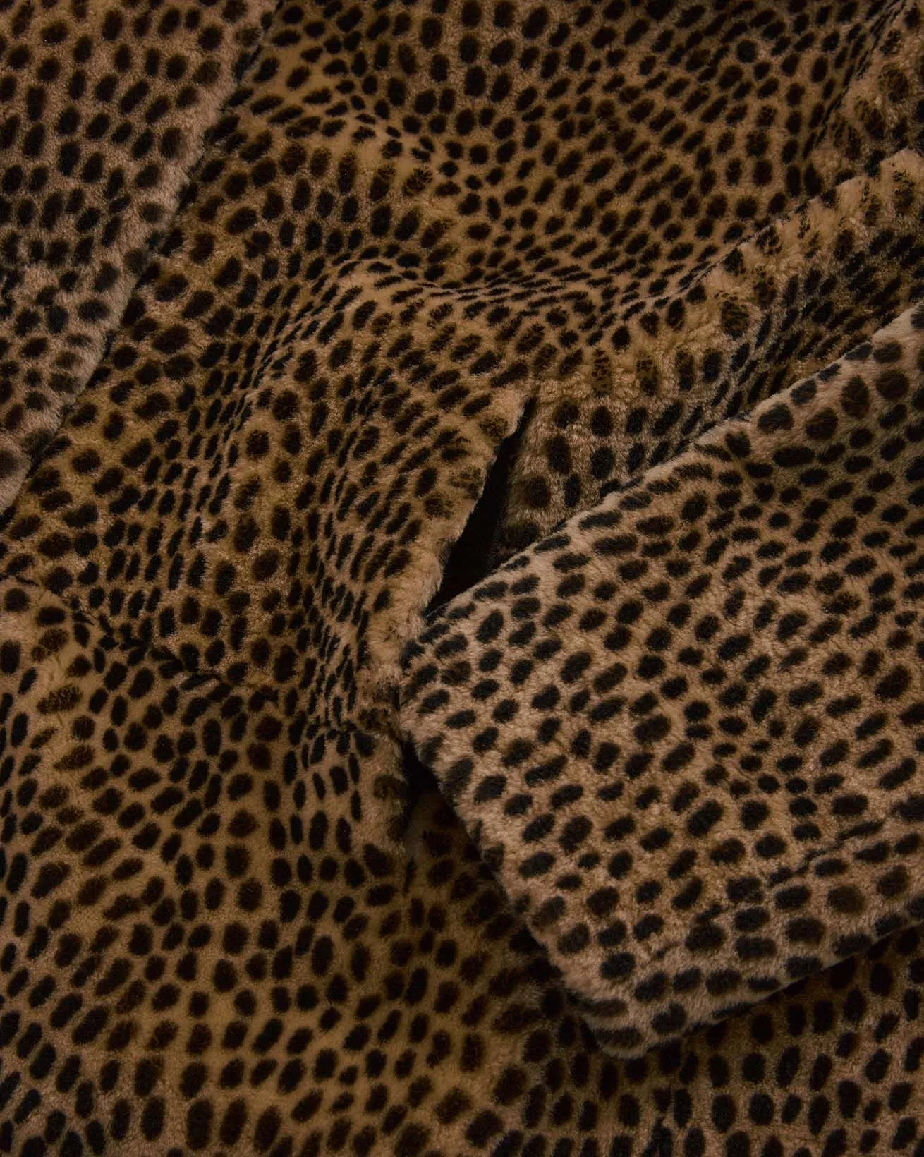 Animal Print Sheepskin Coat