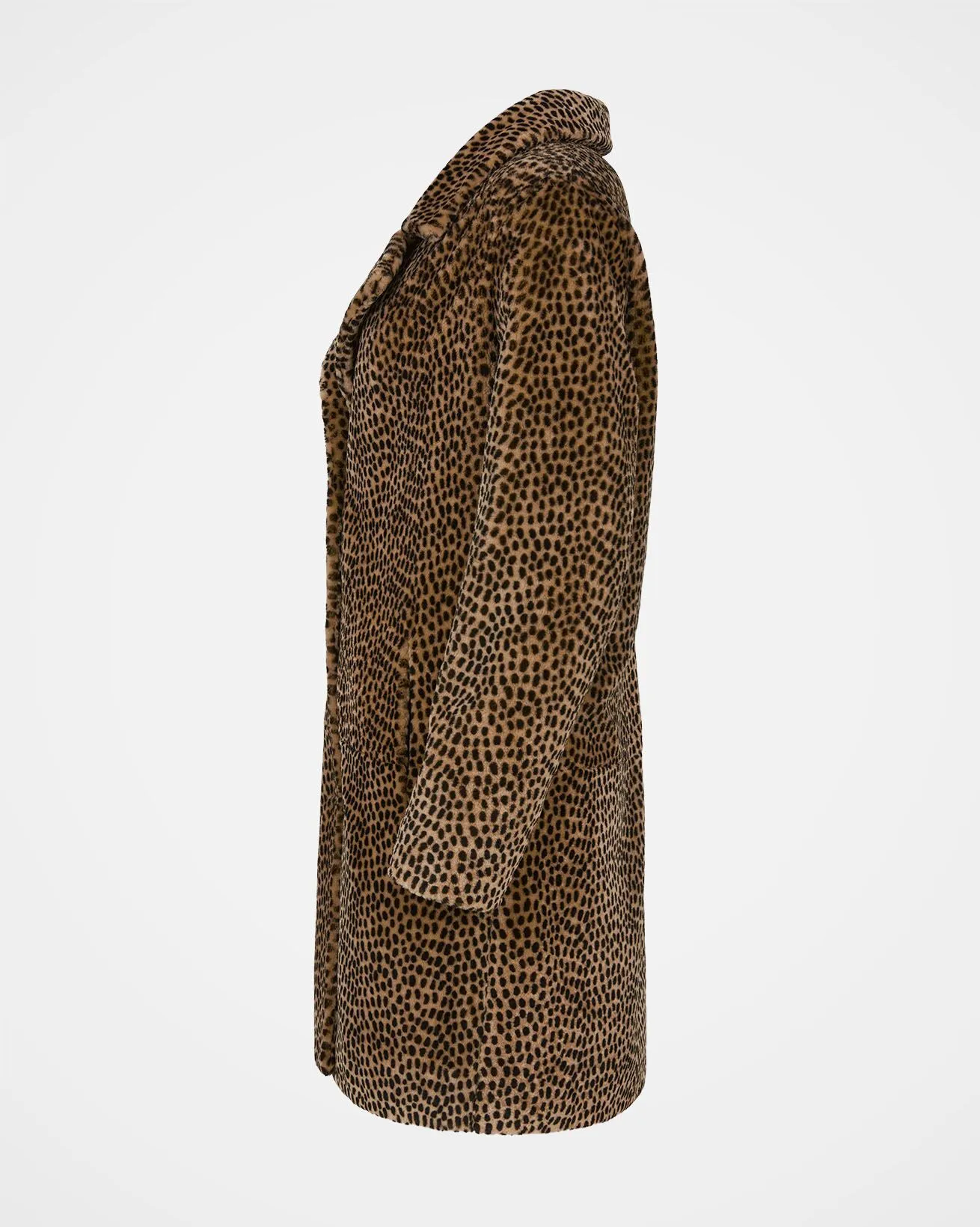 Animal Print Sheepskin Coat