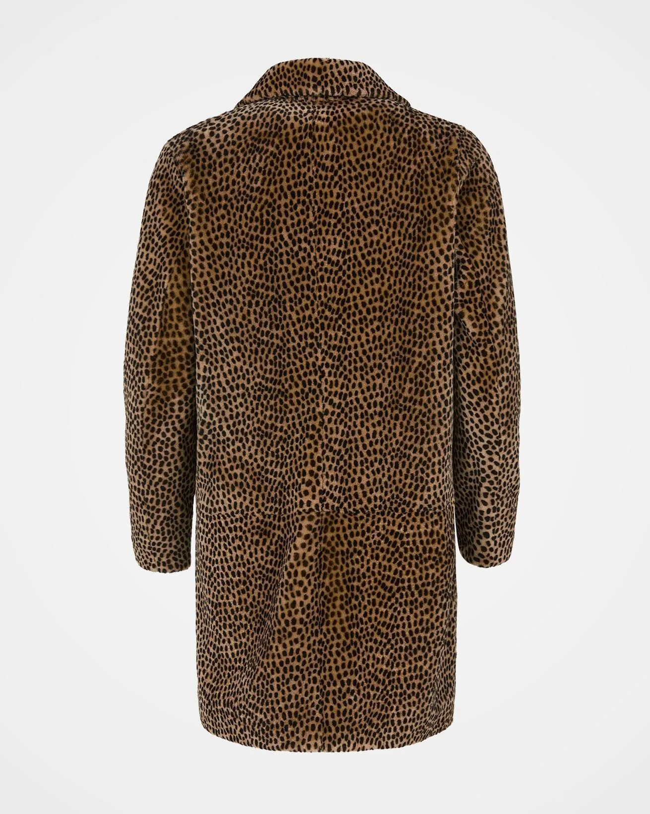 Animal Print Sheepskin Coat