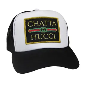 Chattahucci Patch Black Trucker Hat