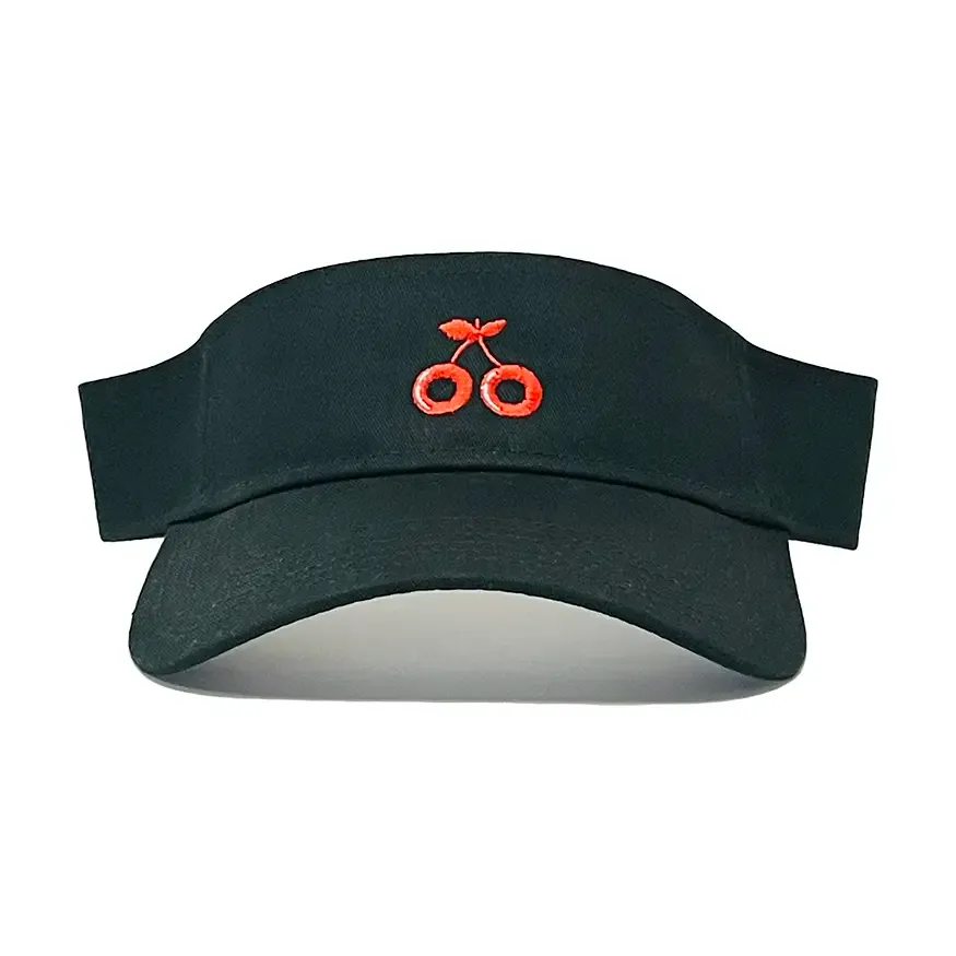 Cherries Wheels Logo Visor Cap - Black