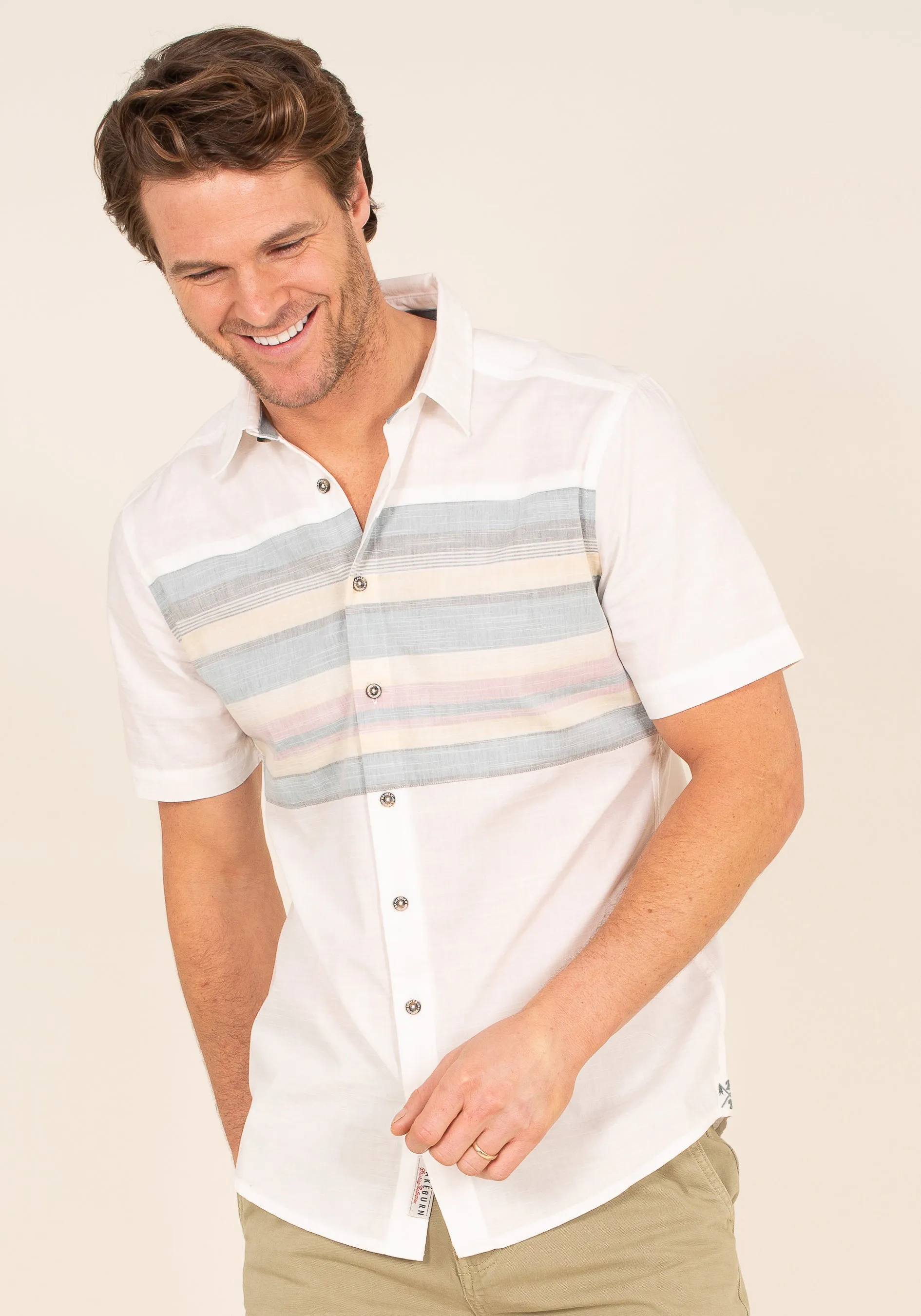 Shirt with Striped Chest