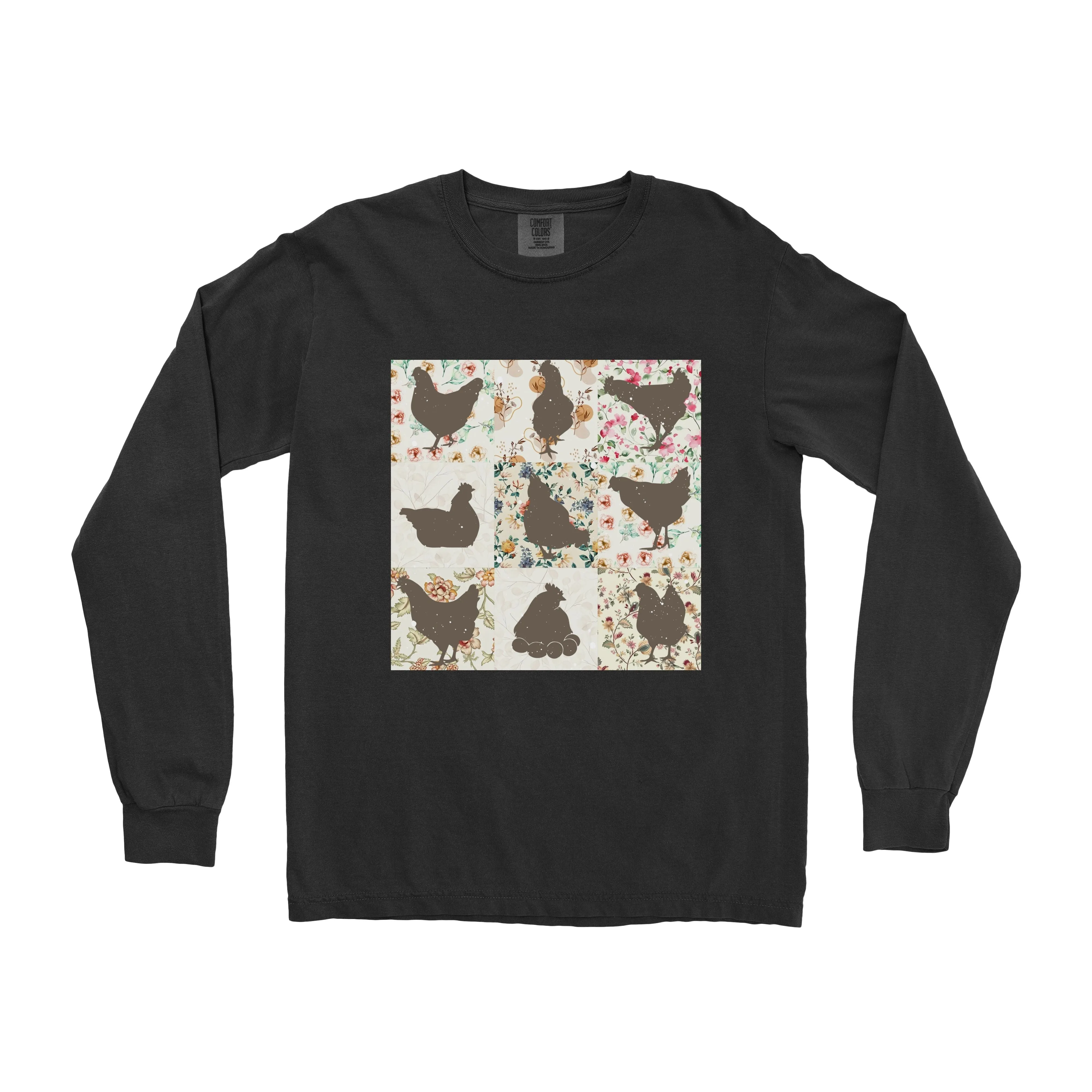 CHICKEN PATTERN LONG SLEEVE SHIRT