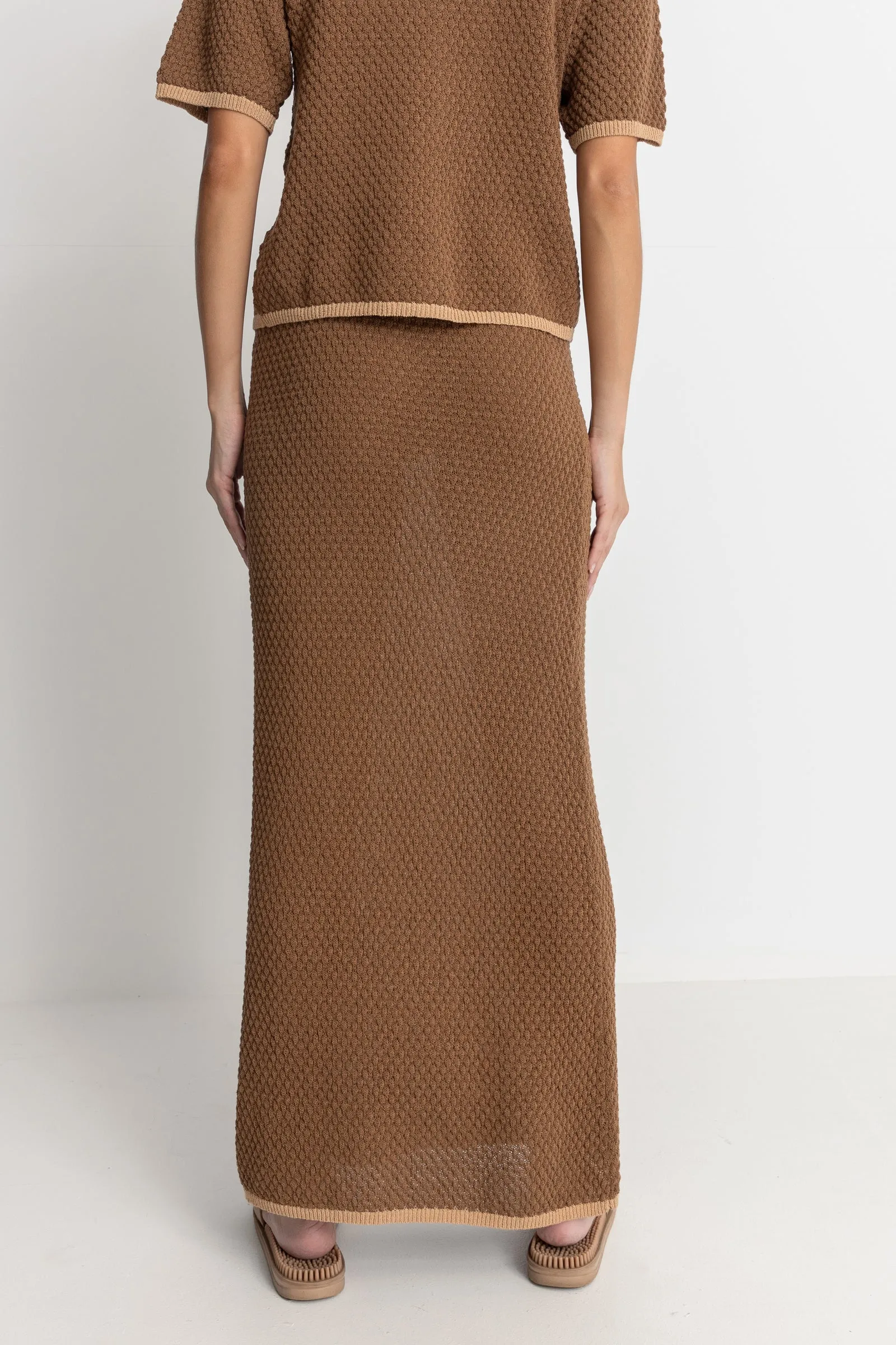 Chocolate Maxi Knit Skirt - Joni