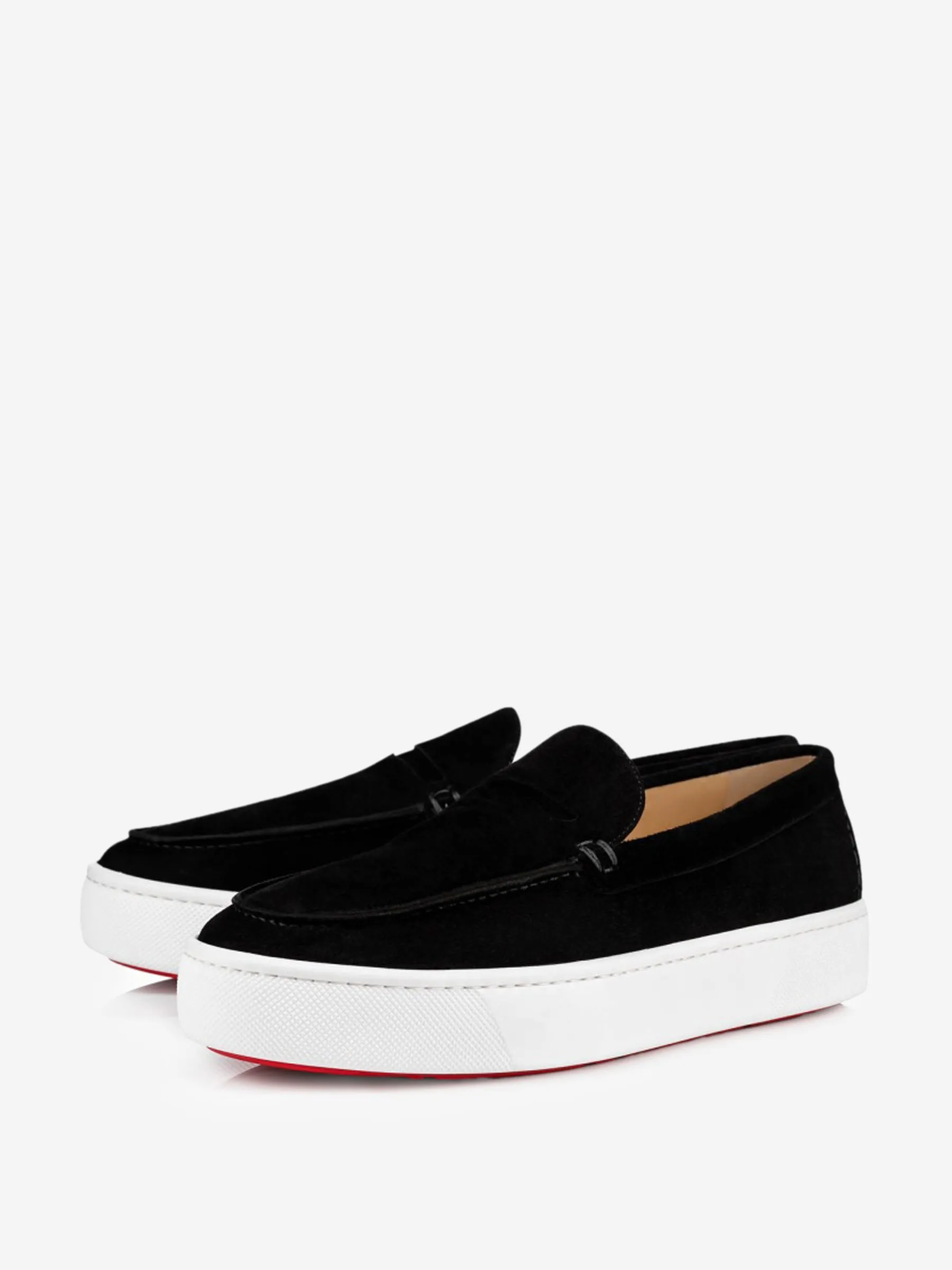 Christian Louboutin Paqueboat Moccasins - Red Sole Boat Shoes by Louboutin