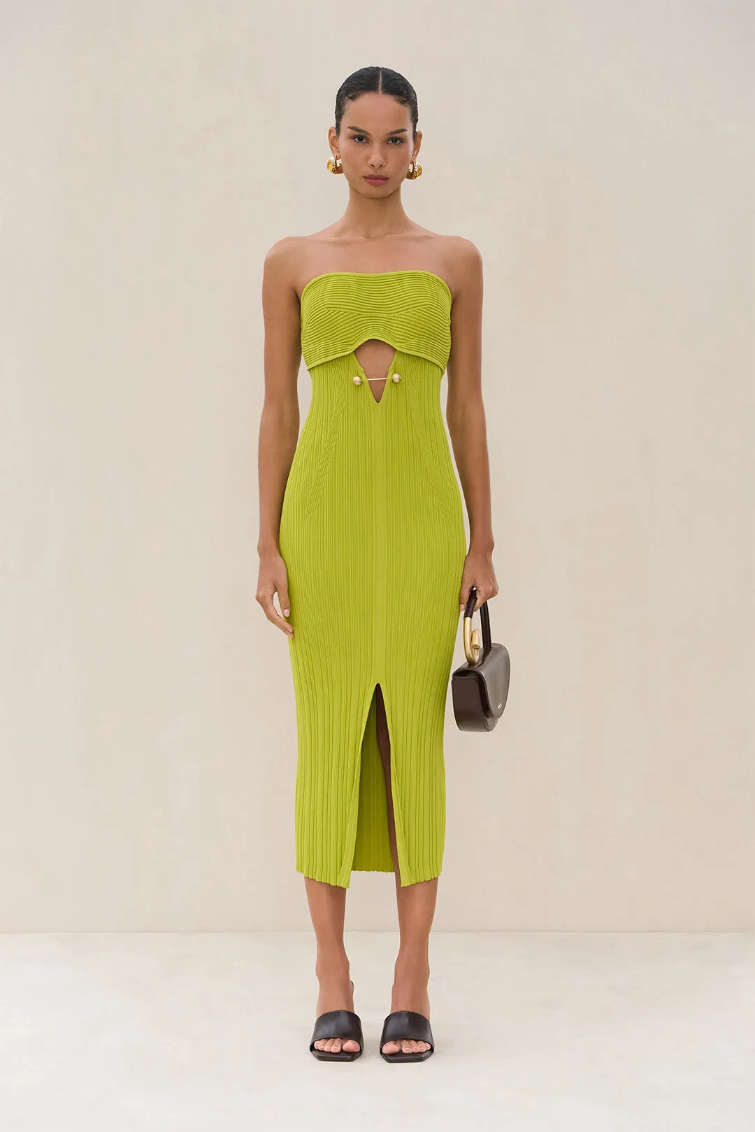 CHRISTY KNIT DRESS - ALGAE