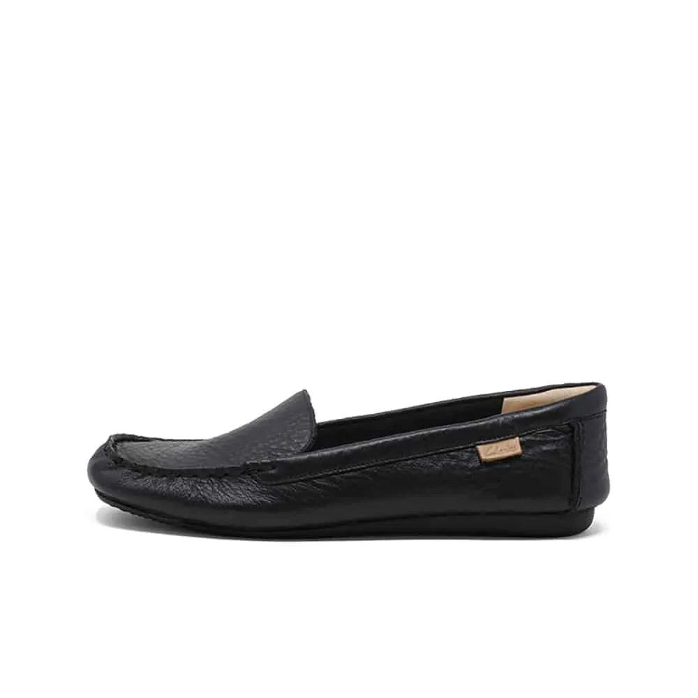 Classic Black Leather Moccasins by CLARKS