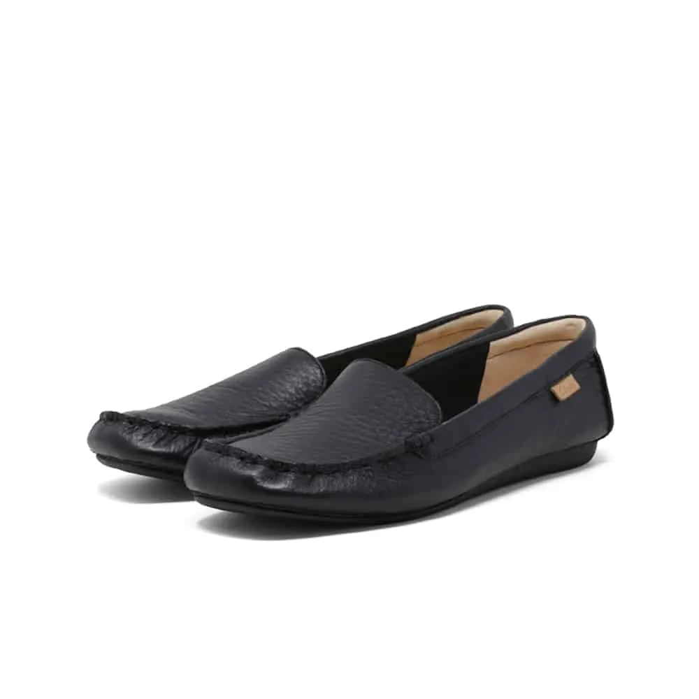 Classic Black Leather Moccasins by CLARKS