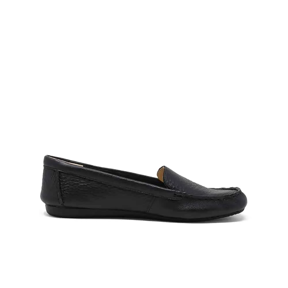 Classic Black Leather Moccasins by CLARKS