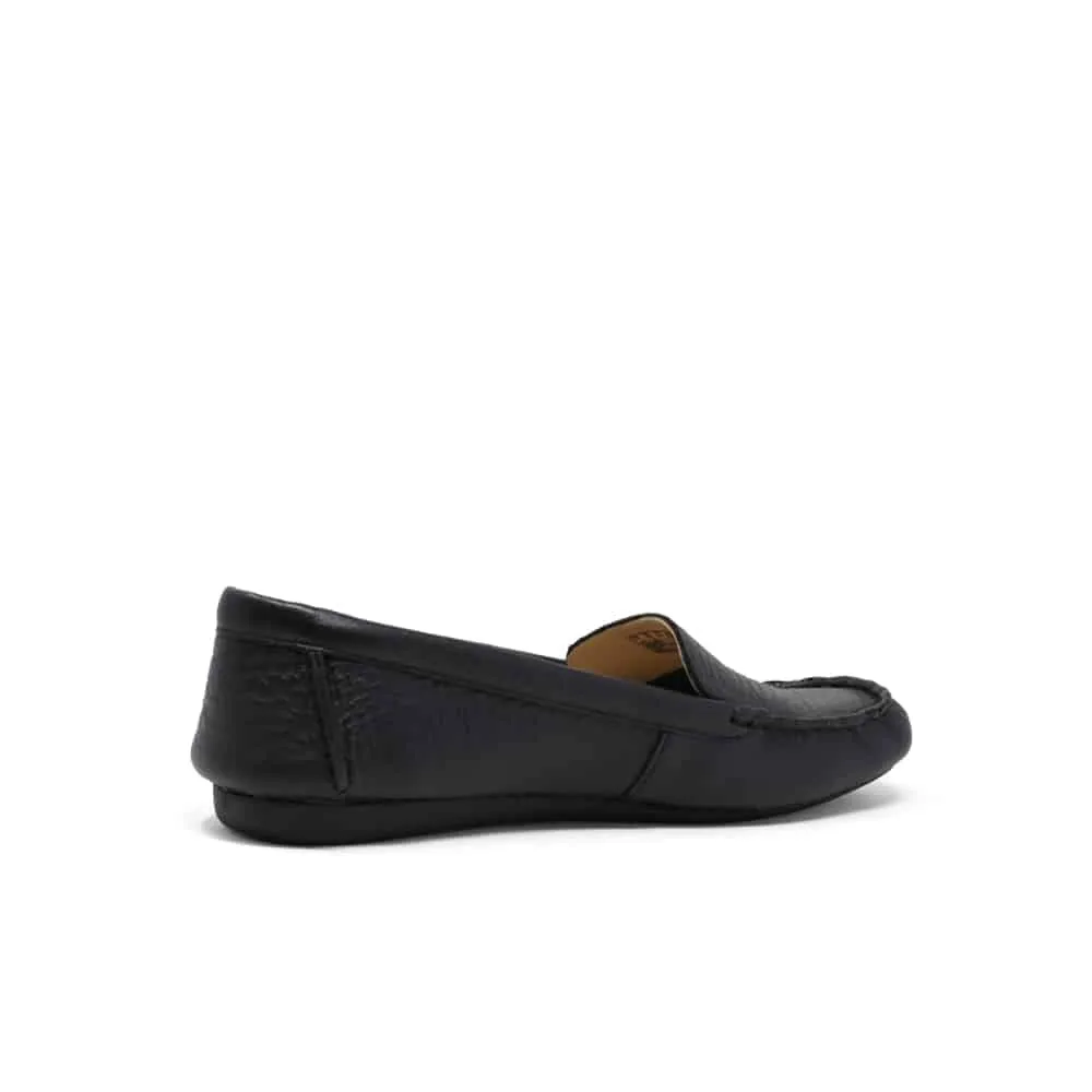 Classic Black Leather Moccasins by CLARKS