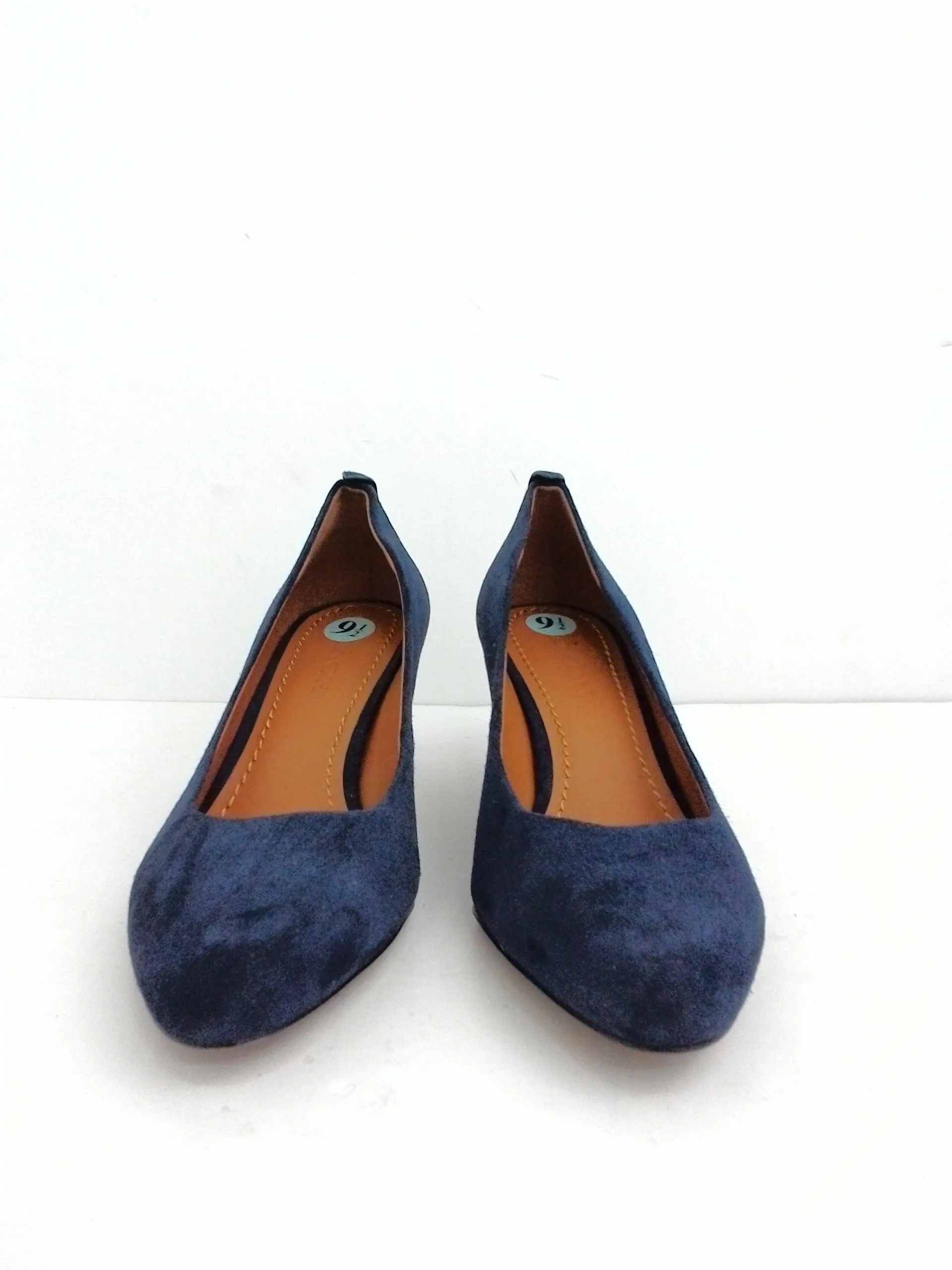 Coach Women's Navy Blue Suede Heels Size 9.5 B