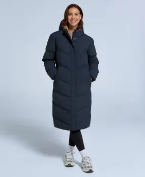 Cocoon Womens Borg Lined Padded Coat - Navy