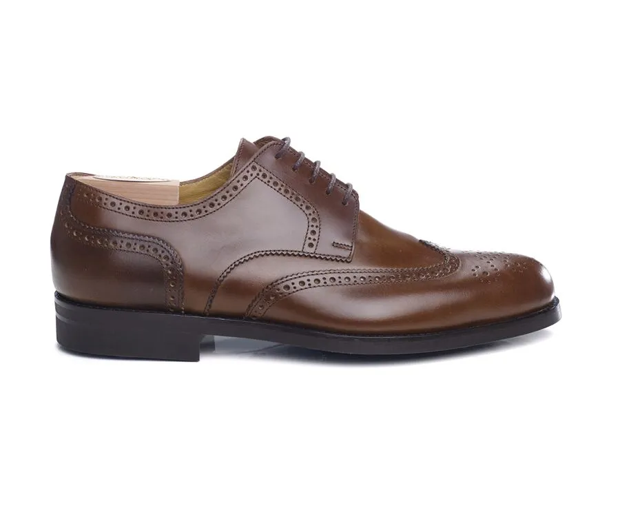 Cognac Derby Shoes - Rubber outsole - PELL CLASSIC GOMME CITY