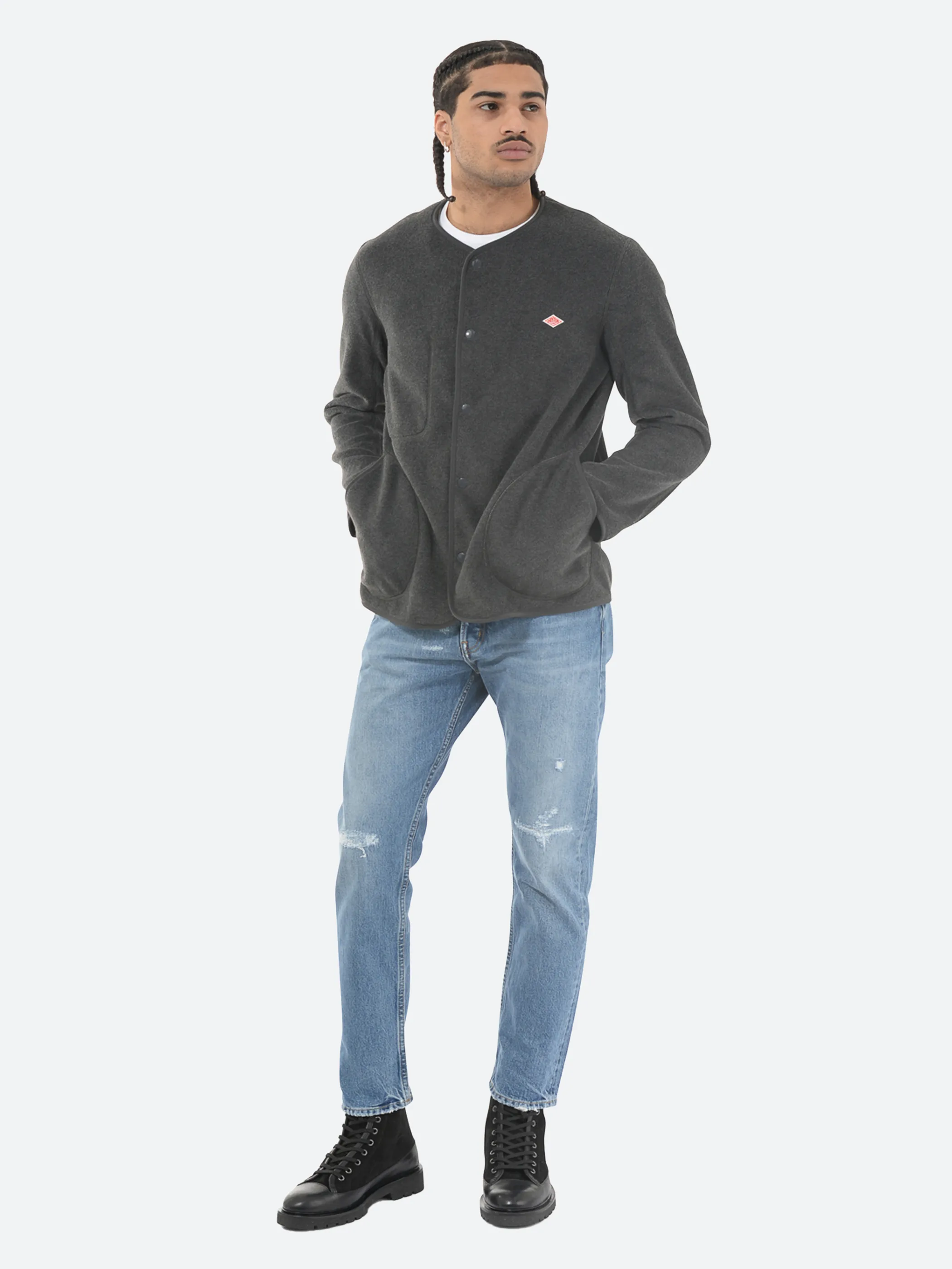 Fleece Jacket without Collar