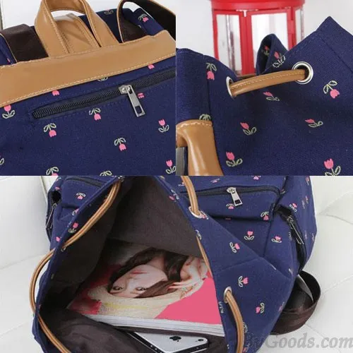 College Backpacks with Fresh Floral Designs