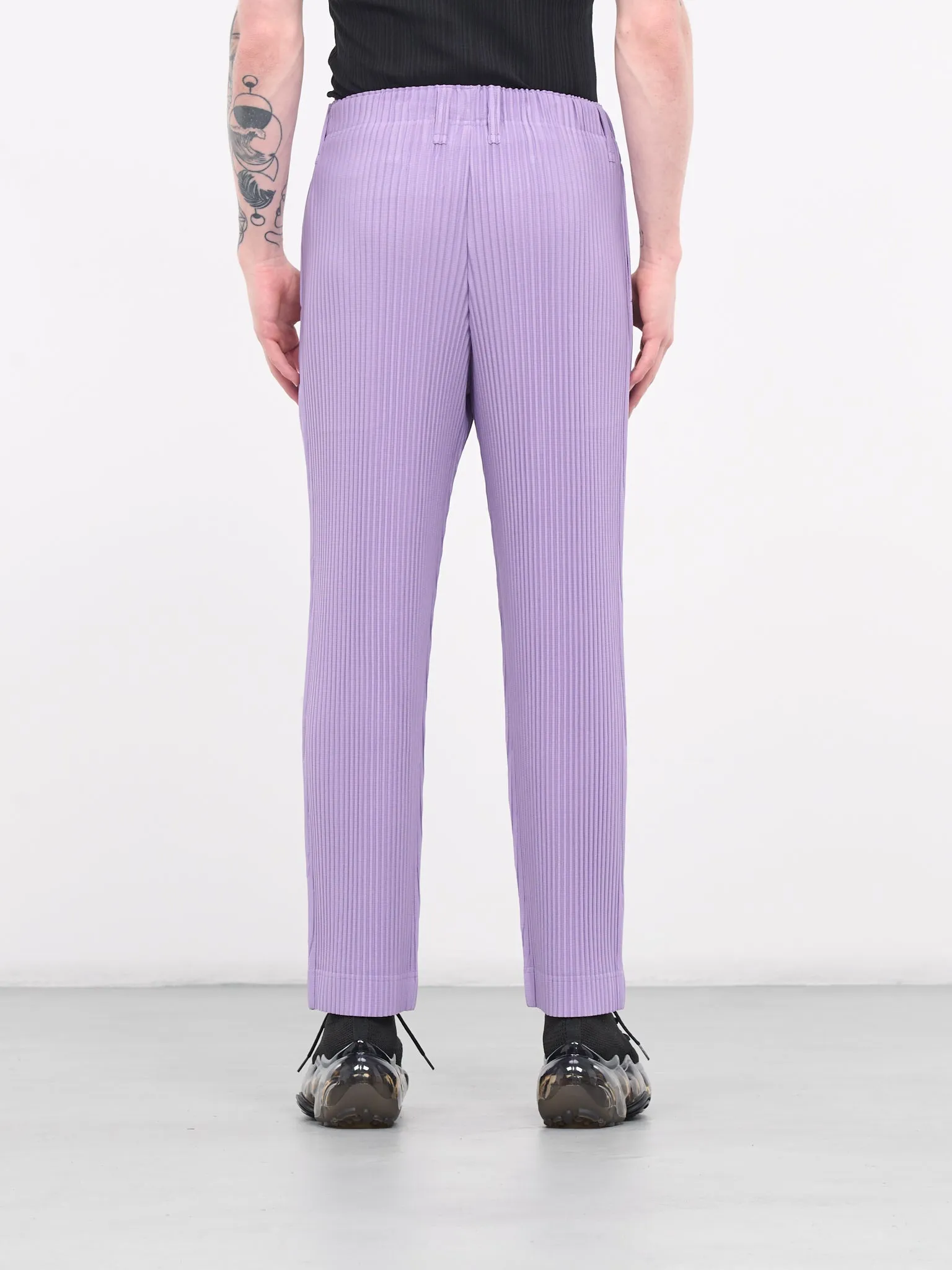 Color Pleats Trousers (HP38JF184-194-LILAC)