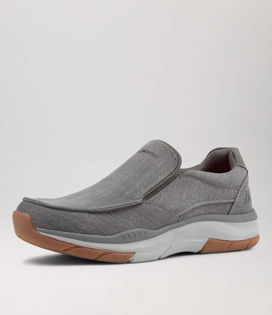 COLORADO Zibo Grey Canvas Sneakers